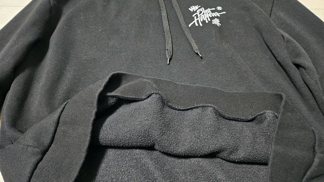 [XL]남성-기모 후드티(블랙)--2