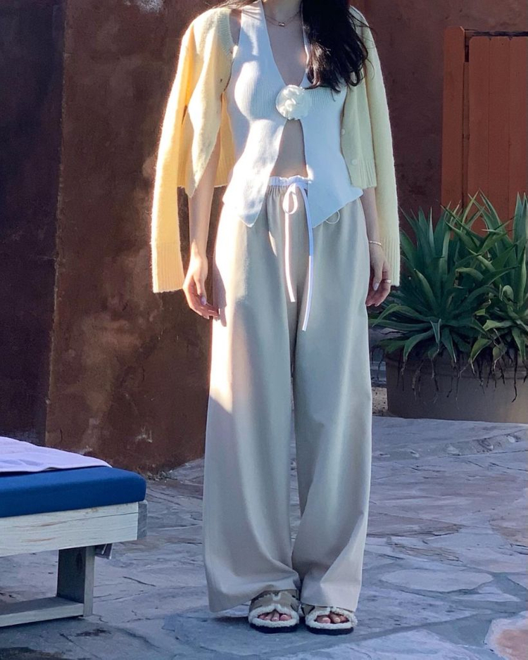 르플레인 소조팬츠 베이지 leplain shozo pants--5