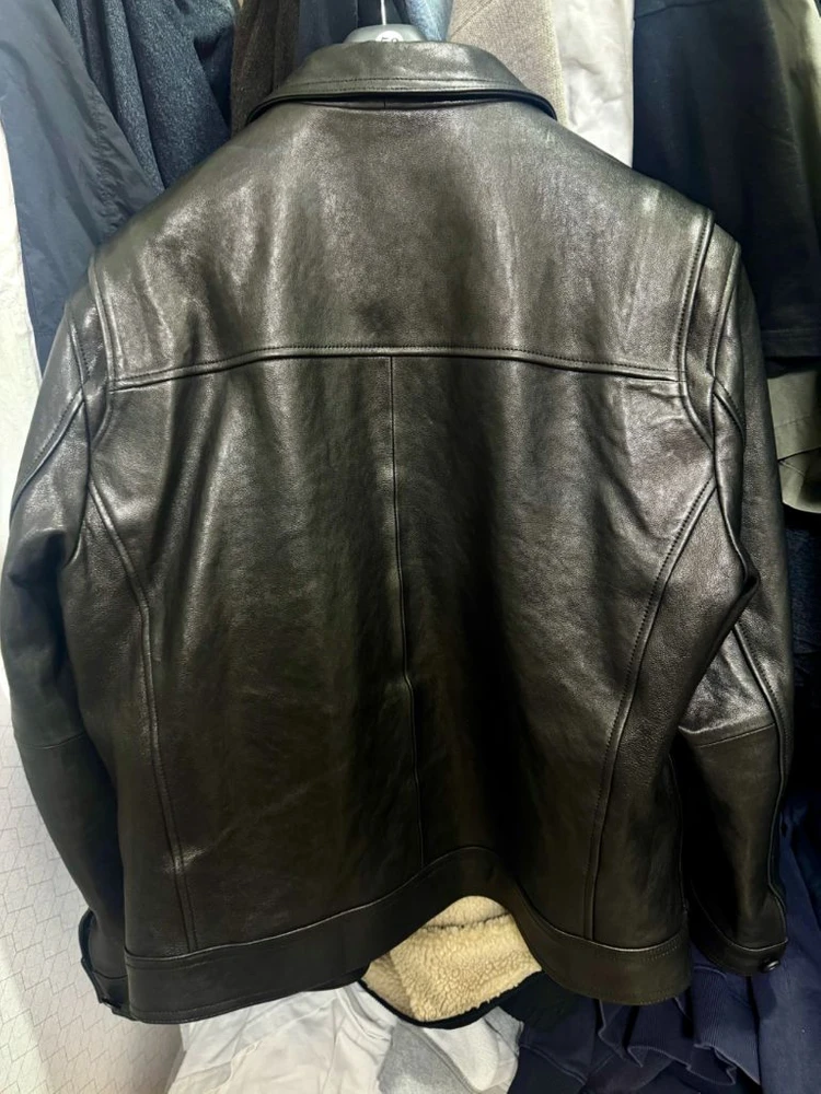느와르 라르메스 가죽자켓 STANDARD BUTTON JK (BK) 이미지
