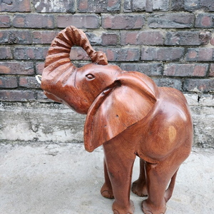 대형 원목 코끼리상