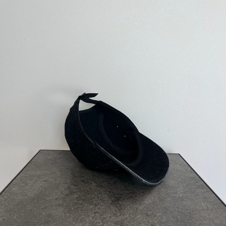 (OS) 슈프림 박스로고 캠프캡 모자 데님 블랙--6