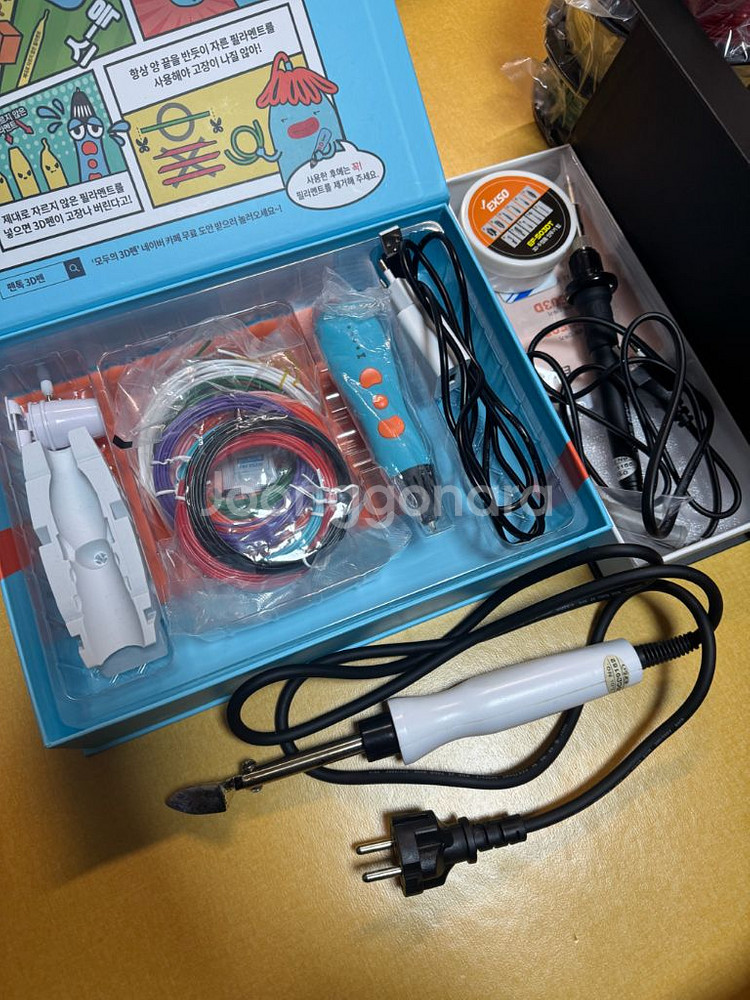 3D펜 뉴펜톡+엑소 인두기 EF-503D+pla필라멘트--1