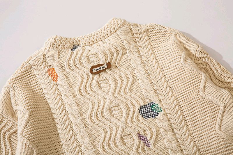 아더에러 (ADER ERROR) 크림색 자수 패치 니트 스웨터 105사이즈 판매합니다~!--6