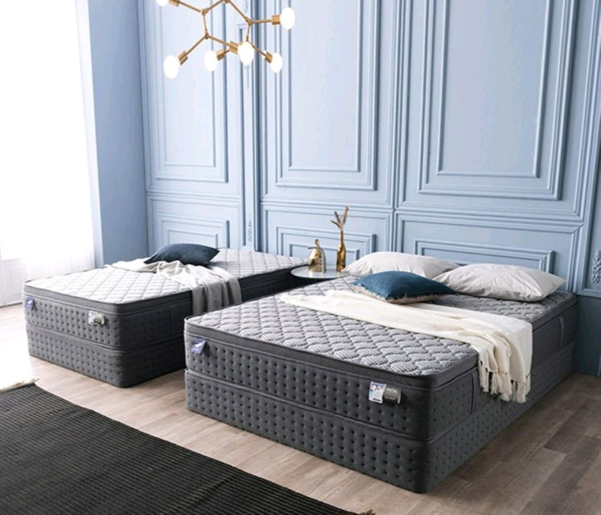 고퀄리티 투매트리스 침대 퀸사이즈 이미지