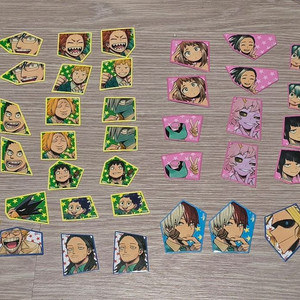 일괄) 히로아카 나히아 A반 원화 조각 스티커 플레이크 씰 나의 히어로 아카데미아 토도로키 올마이트 아이자와 등