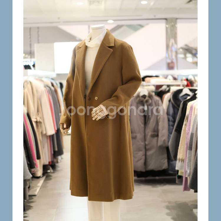 더아이잗(THE IZZAT) 울 캐시미어 플레어코트 55-66 새상품--1