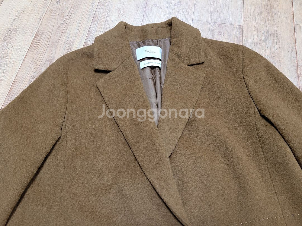 더아이잗(THE IZZAT) 울 캐시미어 플레어코트 55-66 새상품--4