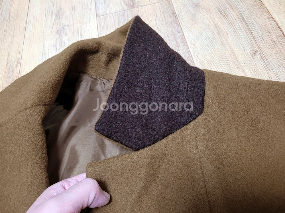 더아이잗(THE IZZAT) 울 캐시미어 플레어코트 55-66 새상품--6