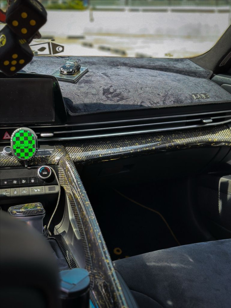 아반떼 실내 카본 (10파츠)--1