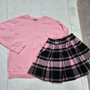 mlb 여아 맨투맨 스커트세트 145