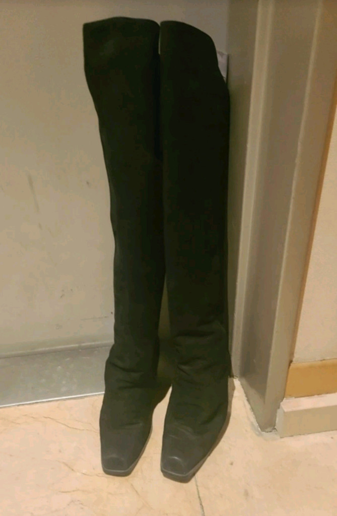 스웨이드 롱부츠 230~235--1