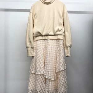 나이스클랍 볼륨 져지 블록 원피스 55