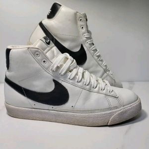 나이키 07s 정품 빈티지 블레이저 흰검 레더 265