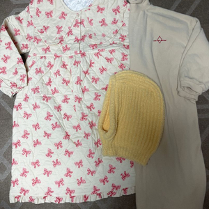 150) 리본 퀼팅 원피스 에이모어 후리스 원피스