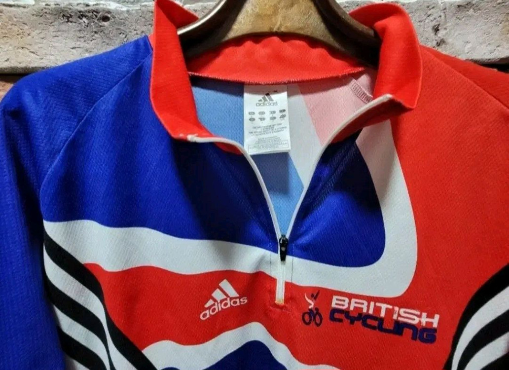 90s 아디다스 정품 그레이트 브리튼 사이클링 저지--1
