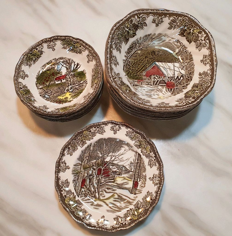 앤틱 영국 존슨브라더스 프렌들리빌리지 개당값--3