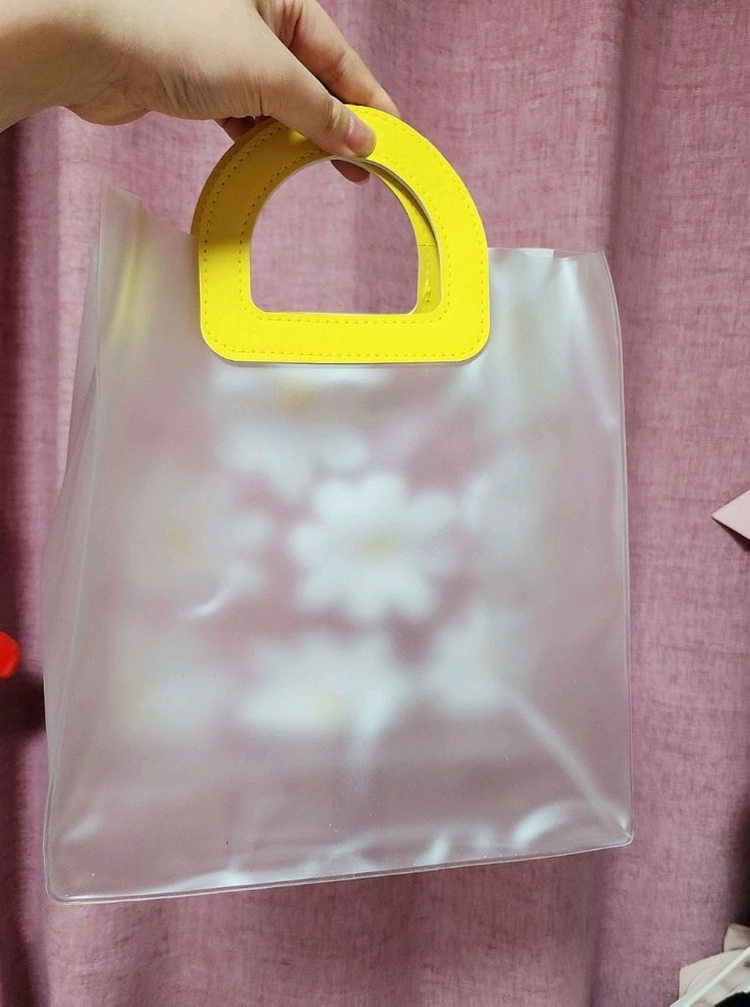(새상품)데이지 투명 PVC 토트백 이미지