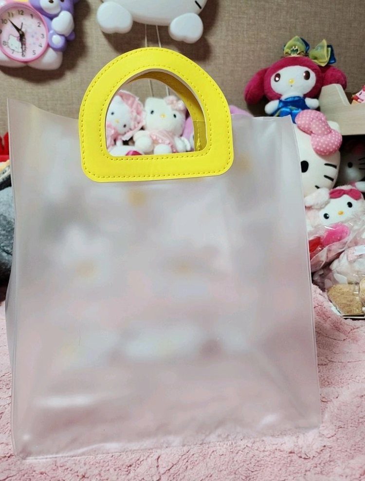 (새상품)데이지 투명 PVC 토트백 이미지