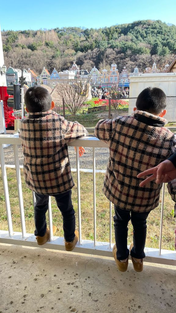 닥스 키즈 퀄팅자켓 140 남아 부클 자켓 체크자켓 쌍둥이--5