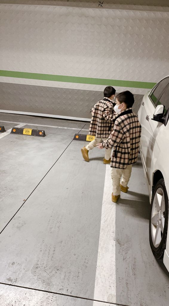 닥스 키즈 퀄팅자켓 140 남아 부클 자켓 체크자켓 쌍둥이--7