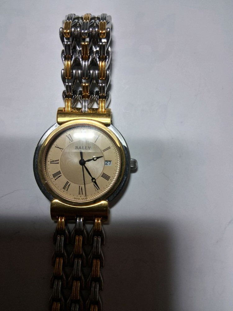 스위스 발리BALLY 34mm콤비 쿼츠시계--3