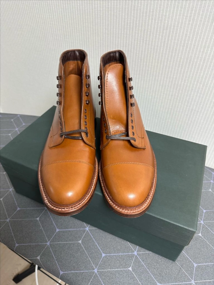 알든 Alden x Ealdwine 40714H The Phoenix Straight Tip Boot Tan Veg 이미지