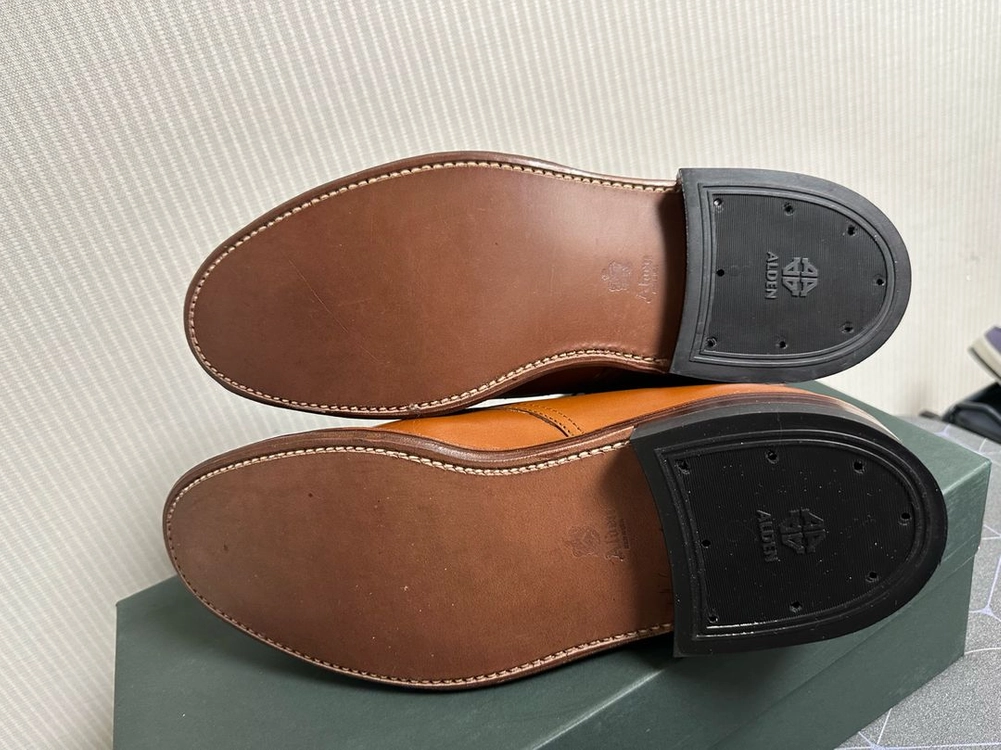 알든 Alden x Ealdwine 40714H The Phoenix Straight Tip Boot Tan Veg 이미지