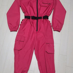 오징어게임 핑크솔져 병정 코스튬 (점프슈트,세모 마스크)