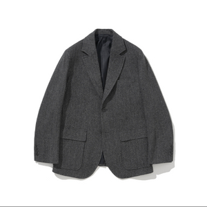 리넥츠 헤링본 자켓 블레이져 그레이 4사이즈
