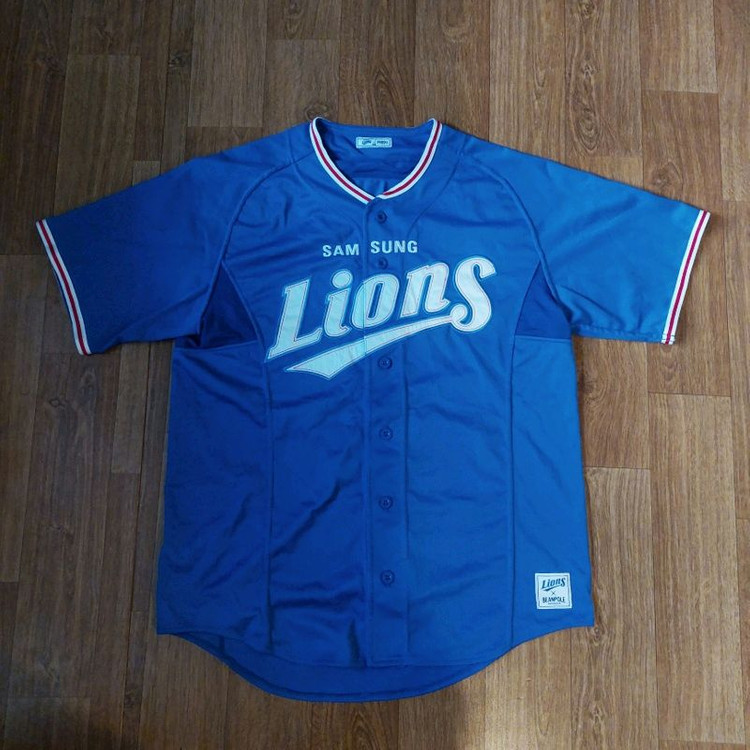 100 미착용 노마킹 삼성 라이온즈 빈폴 유니폼 이미지