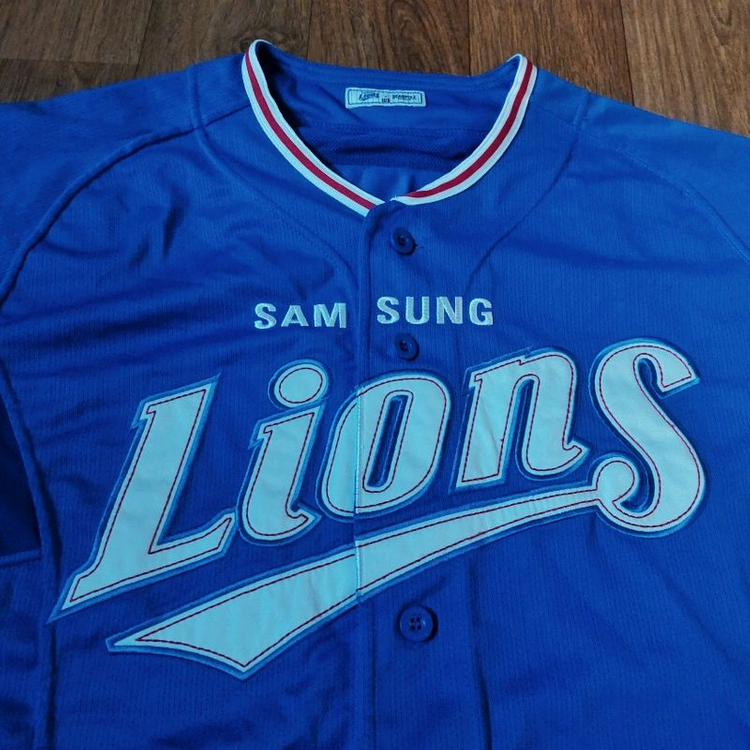 100 미착용 노마킹 삼성 라이온즈 빈폴 유니폼 이미지