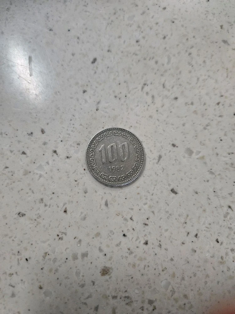 희귀) 1982년 100원 무광 동전 이미지