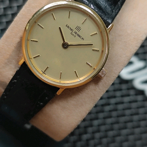 # 프랑스 빈티지 미쉘에블랑 도금 여성 명품시계 급처
