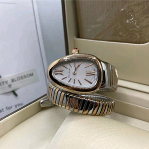 여성용 팔찌시계불가리 세르펜티 투보가스 콤비 다이아 시계 레플리카