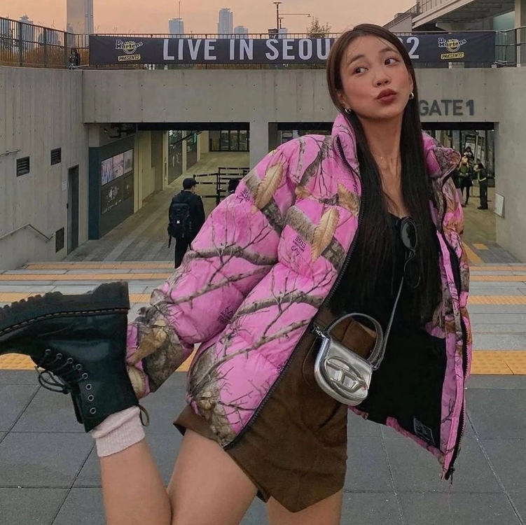스컬프터 스투시 슈프림 남녀공용 푸퍼 패딩 연인 남매 커플룩 방한 한파 스키 겨울 XL 이미지