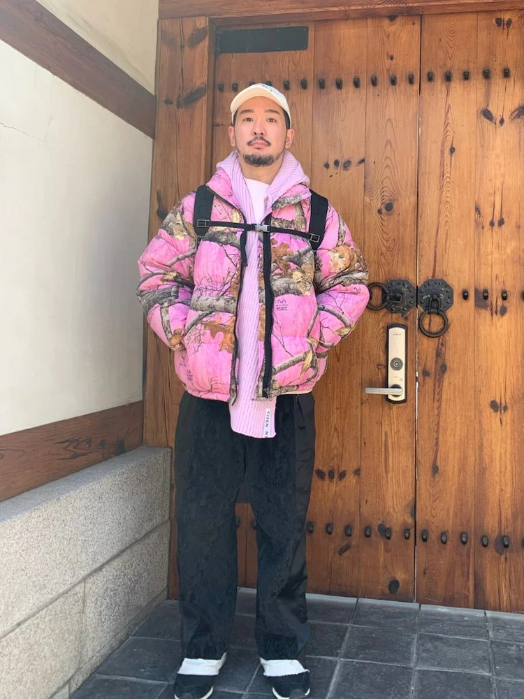 스컬프터 스투시 슈프림 남녀공용 푸퍼 패딩 연인 남매 커플룩 방한 한파 스키 겨울 XL 이미지