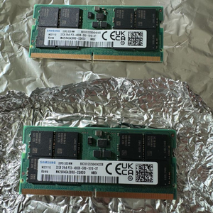 삼성 DDR5 32GB 노트북 램 2개