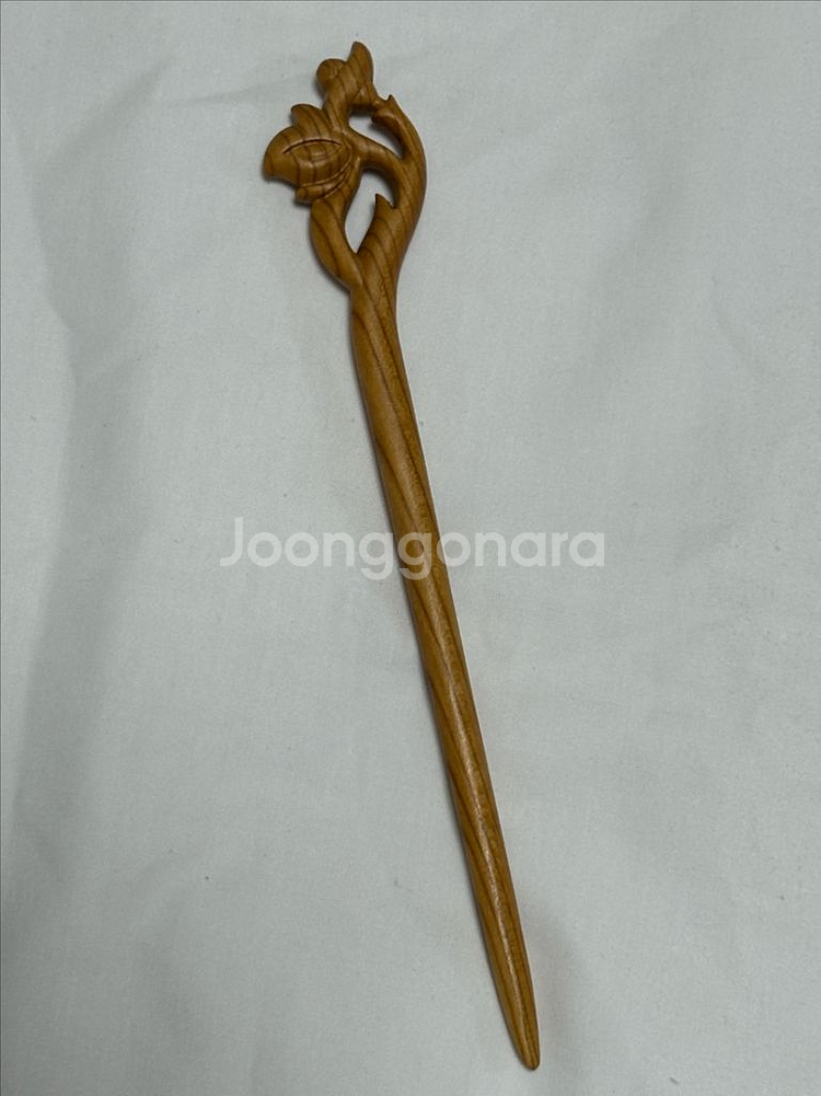 복숭아나무 꽃 장식 머리핀--3