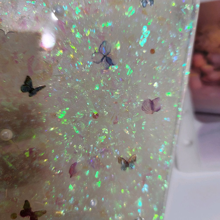 현생 현금생활 챌린지 A7 레진 홀로그램 바인더 및 요일 속지 일괄--1