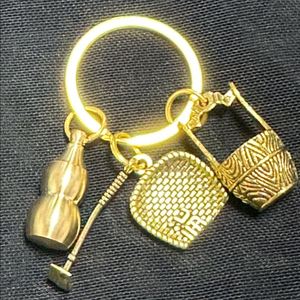 골드 미니어처 옹기 키링