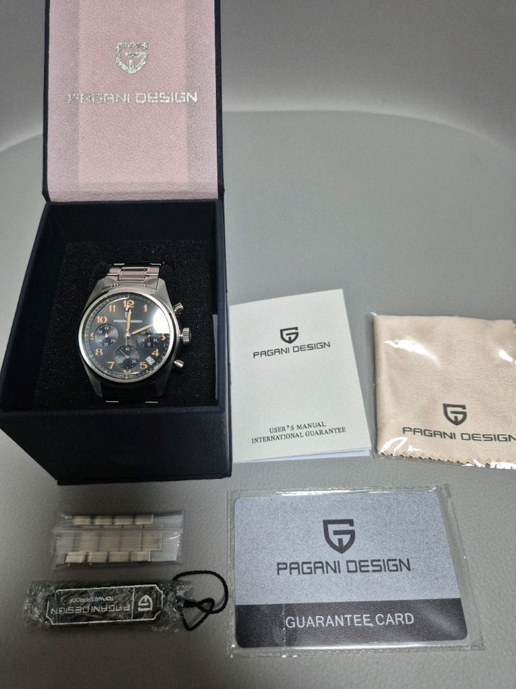파가니디자인 크로노그래프 스피드타이머 쿼츠 시계--7