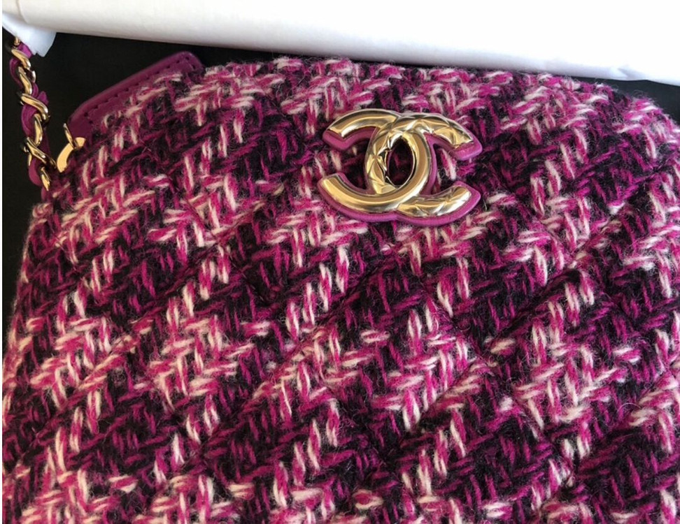 샤넬 트위드 미니백--2