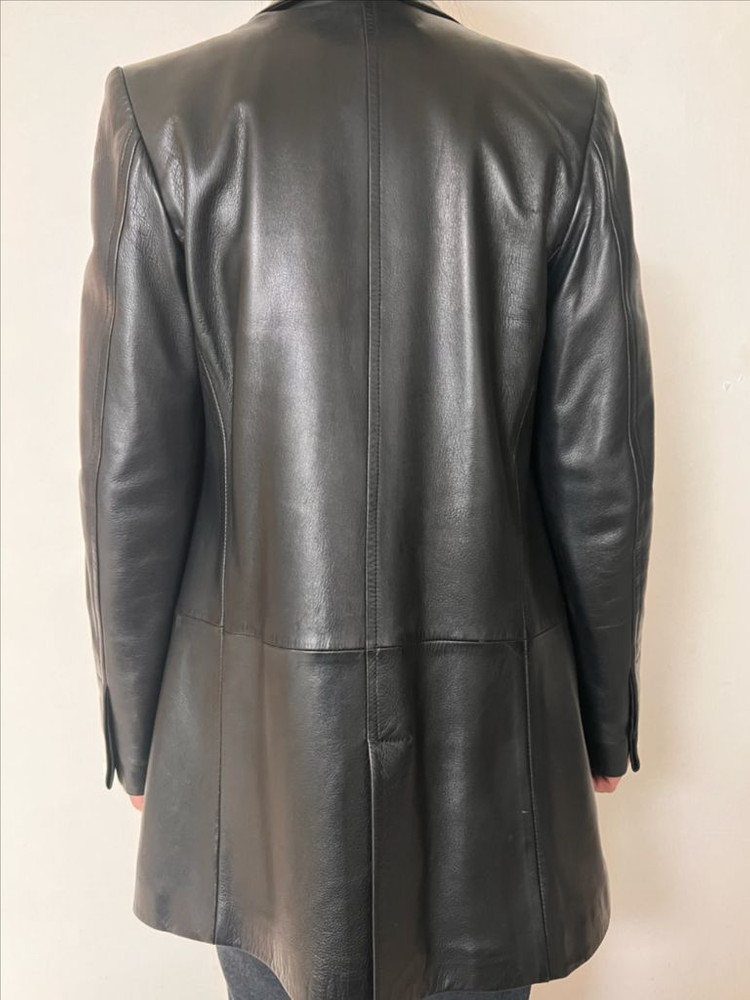 구찌 여성 퍼 가죽 자켓 블랙--5