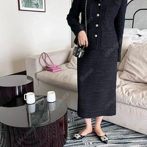 라밤바룸 러브 트위드 스커트 s