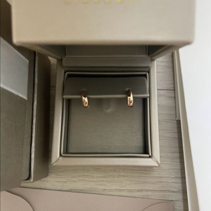 미꼬 18k 로즈골드 원터치 녹스 귀걸이 새제품
