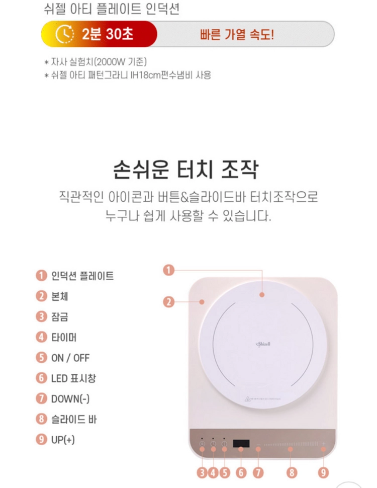 [새상품] 1구 인덕션 판매 이미지