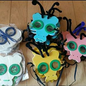 (낱개 구매 가능) 곤충의 눈 체험 키트 만화경 가면 아이들 만들기 숲체험 자연체험학습