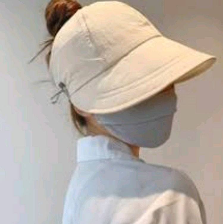 여성용 썬캡 모자 각2000 총3개 이미지