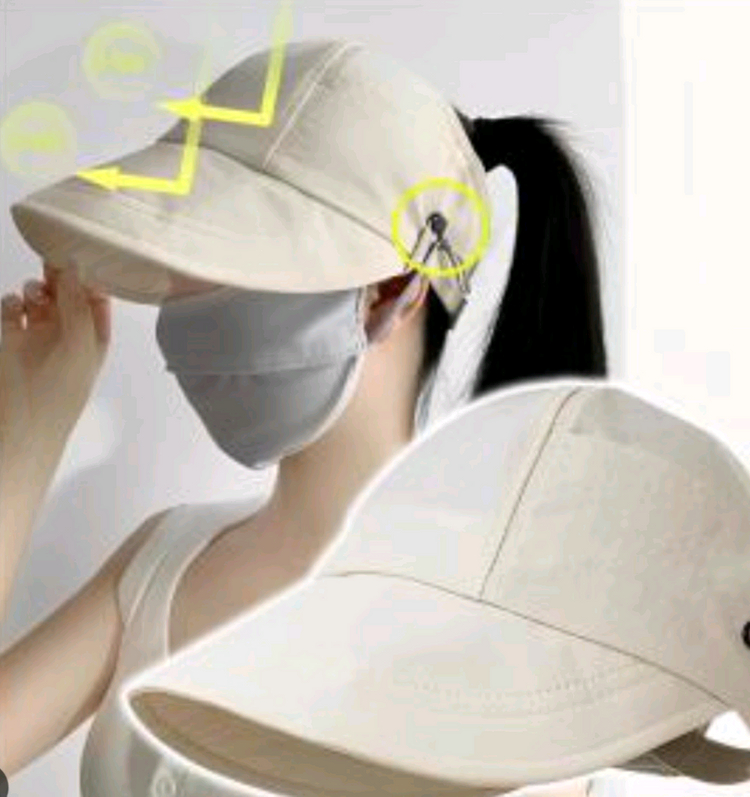 여성용 썬캡 모자 각2000 총3개 이미지