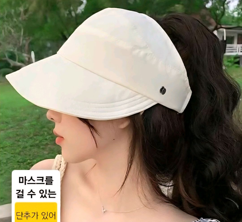 여성용 썬캡 모자 각2000 총3개 이미지